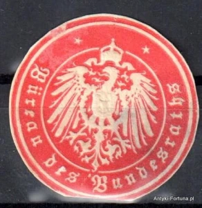 Winieta, siegielmarke , zalepka - Bundesrats - Nr 474/a