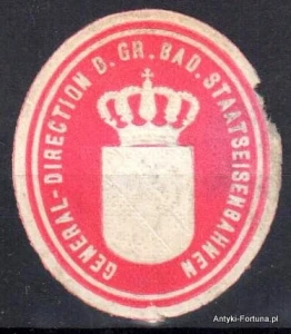 Winieta, siegielmarke , zalepka - Staatseisenbahnen -  Nr 481/a Kolej