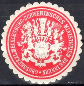 Winieta, siegielmarke , zalepka -  Ministerium des Innern - Nr 485/a