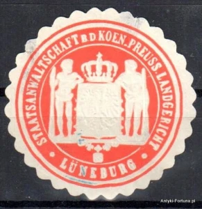 Winieta, siegielmarke , zalepka - Luneburg - Nr 501/a