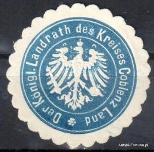Winieta, siegielmarke , zalepka - Coblenz Land - Nr 505/a