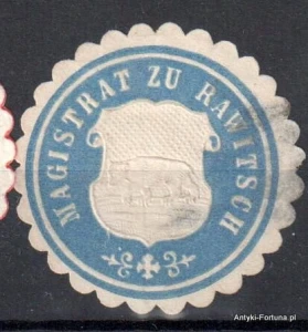 Winieta, siegielmarke , zalepka - Rawitsch - Rawicz  - Pl  4