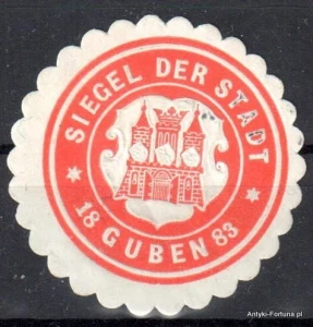 Winieta, siegielmarke , zalepka - Guben- Gubin - Pl 9