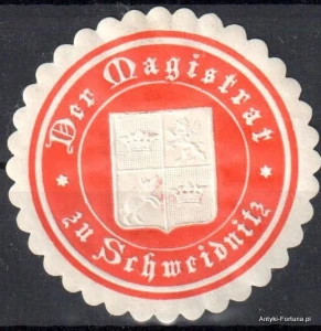 Winieta, siegielmarke , zalepka- Schweidnitz - Świdnica - Pl 14