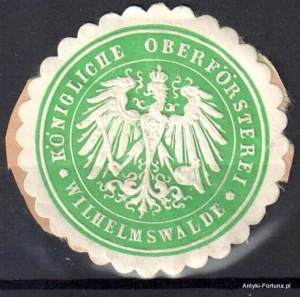 Winieta, siegielmarke , zalepka  - Wilhelmswalde - Radliniec - Pl 16