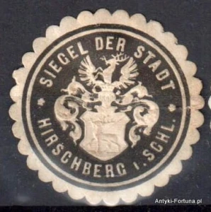 Winieta, siegielmarke , zalepka-  Hirschberg  - Jelenia Góra - Pl 19