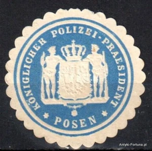 Winieta, siegielmarke , zalepka- Posen - Poznań - Pl 32  Policja