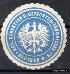 Winieta, siegielmarke , zalepka - Beuthen - Bytom - Pl 36