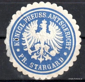 Winieta, siegielmarke , zalepka  -  Stargard Pr. - Starogard Gd. - Pl 38