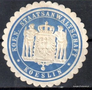 Winieta, siegielmarke , zalepka - Koeslin - Koszalin - Pl 41