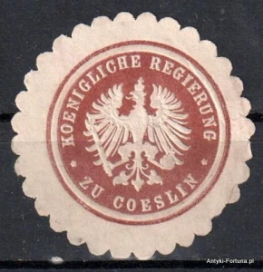 Winieta, siegielmarke , zalepka  - Coeslin - Koszalin - Pl 44