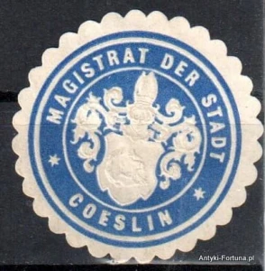Winieta, siegielmarke , zalepka  - Coeslin - Koszalin - Pl 45