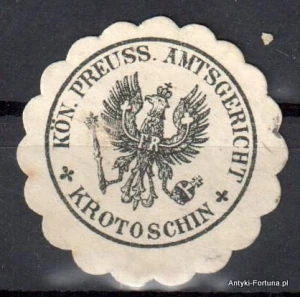  Winieta, siegielmarke , zalepka - Krotoschin - Krotoszyn - Pl 53