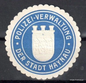 Winieta, siegielmarke , zalepka- Haynał - Chojnów - Pl 57 Policja