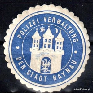 Winieta, siegielmarke , zalepka - Haynau - Chojnów - Pl 59 - Policja