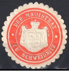 Winieta, siegielmarke , zalepka - Schweidnitz - Świdnica - Pl 62
