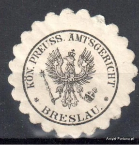 Winieta, siegielmarke , zalepka Breslau - Wrocław - Pl 64