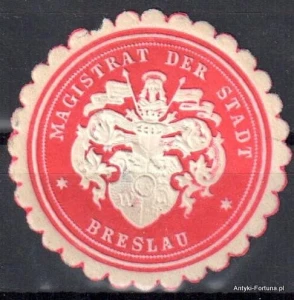 Winieta, siegielmarke , zalepka - Breslau - Wrocław - Pl 74