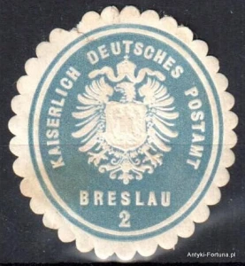 Winieta, siegielmarke , zalepka - Breslau - Wrocław - Pl 80 Poczta