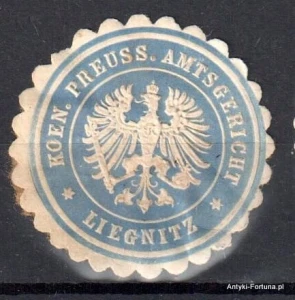 Winieta, siegielmarke , zalepka  - Liegnitz - Legnica - Pl 92