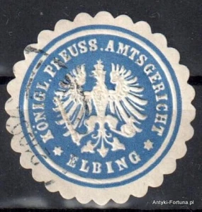Winieta, siegielmarke , zalepka - Elbing - Elbląg - Pl 98