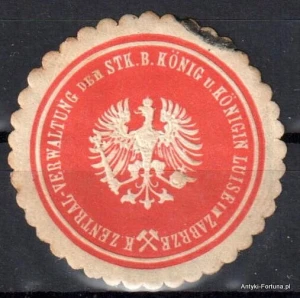 Winieta, siegielmarke , zalepka - Zabrze - Luise - Pl 102