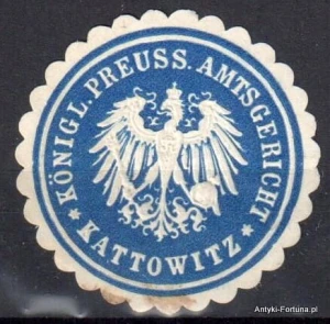 Winieta, siegielmarke , zalepka - Kattowitz - Katowice - Pl 109