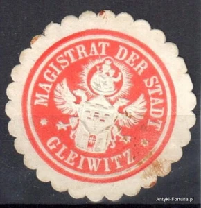 Winieta, siegielmarke , zalepka - Gleiwitz - Gliwice - Pl 110