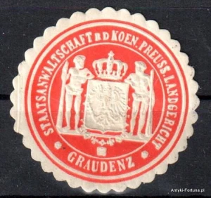 Winieta, siegielmarke , zalepka - Graudenz - Grudziądz -  Pl 121