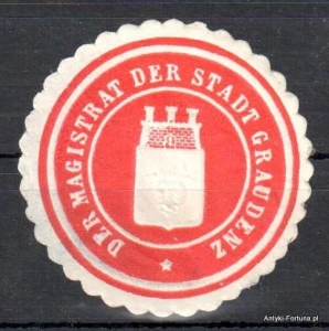 Winieta, siegielmarke , zalepka - Graudenz - Grudziądz -  Pl 132
