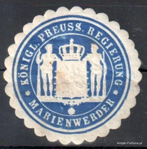 Winieta, siegielmarke , zalepka - Marienwerder - Kwidzyn - Pl 138