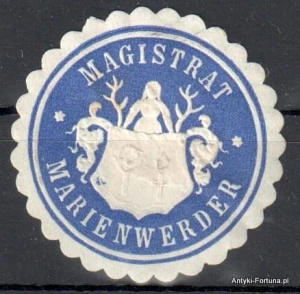 Winieta, siegielmarke , zalepka - Marienwerder - Kwidzyn - Pl 139
