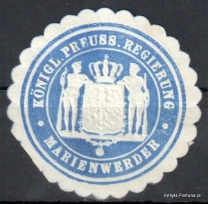 Winieta, siegielmarke , zalepka - Marienwerder - Kwidzyn - Pl 141