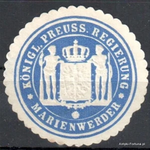 Winieta, siegielmarke , zalepka- Marienwerder - Kwidzyn - Pl 142