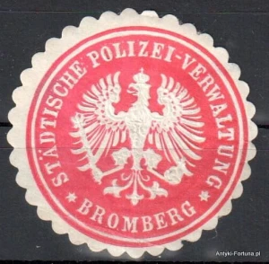 Winieta, siegielmarke , zalepka - Bromberg - Bydgoszcz - Pl 144 - Policja