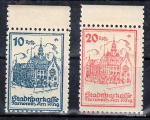 Znaczki - Stadtsparkasse Tarnowitz Am Ring - revenue