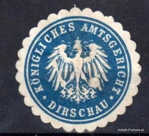 Winieta, siegielmarke , zalepka - Dirschau - Tczew - Pl 155