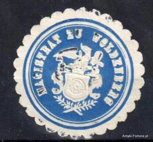 Winieta, siegielmarke , zalepka  - Woldenberg -  Dobigniew  - Pl 156