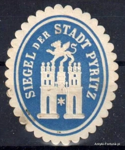 Winieta, siegielmarke , zalepka - Pyritz - Pyrzyce - Pl  158