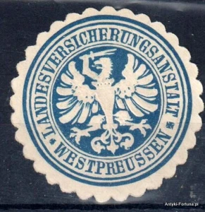 Winieta, siegielmarke , zalepka - Westpreusen  - Gdańsk - Pl 160 Ubezpieczenia