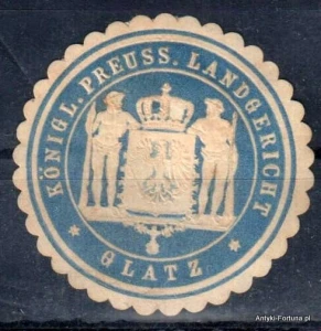 Winieta, siegielmarke , zalepka - Glatz - Kłodzko - Pl 172