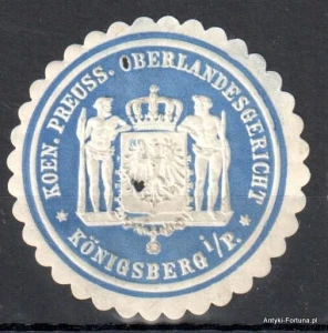 Winieta, siegielmarke , zalepka - Konigsberg - Królewiec - Pl 174