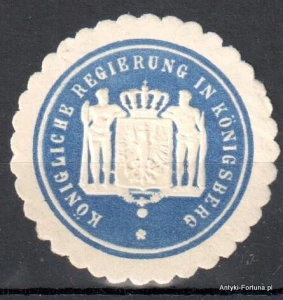 Winieta, siegielmarke , zalepka - Konigsberg - Królewiec - Pl 175