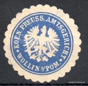 Winieta, siegielmarke , zalepka - Wollin - Wolin - Pl 177