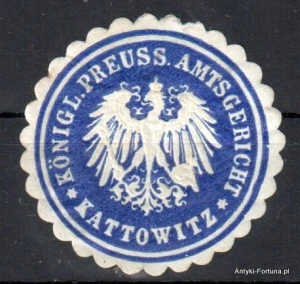 Winieta, siegielmarke , zalepka - Kattowitz - Katowice - Pl 179 