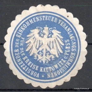 Winieta, siegielmarke , zalepka - Pless - Pszczyna - Pl 180