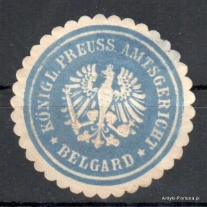 Winieta, siegielmarke , zalepka - Belgard - Białogard - Pl 181