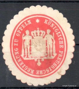 Winieta, siegielmarke , zalepka - Oppeln - Opole - Pl 182