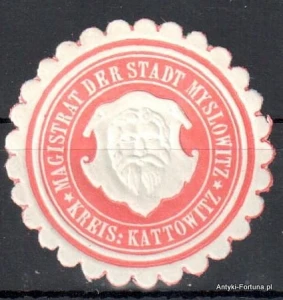 Winieta, siegielmarke , zalepka - Myslowitz - Mysłowice - Pl 183