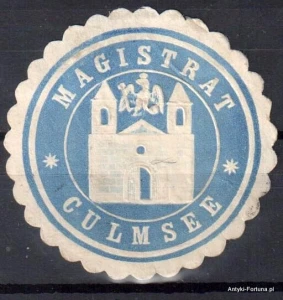 Winieta, siegielmarke , zalepka - Culmsee -  Chełmża - Pl 192